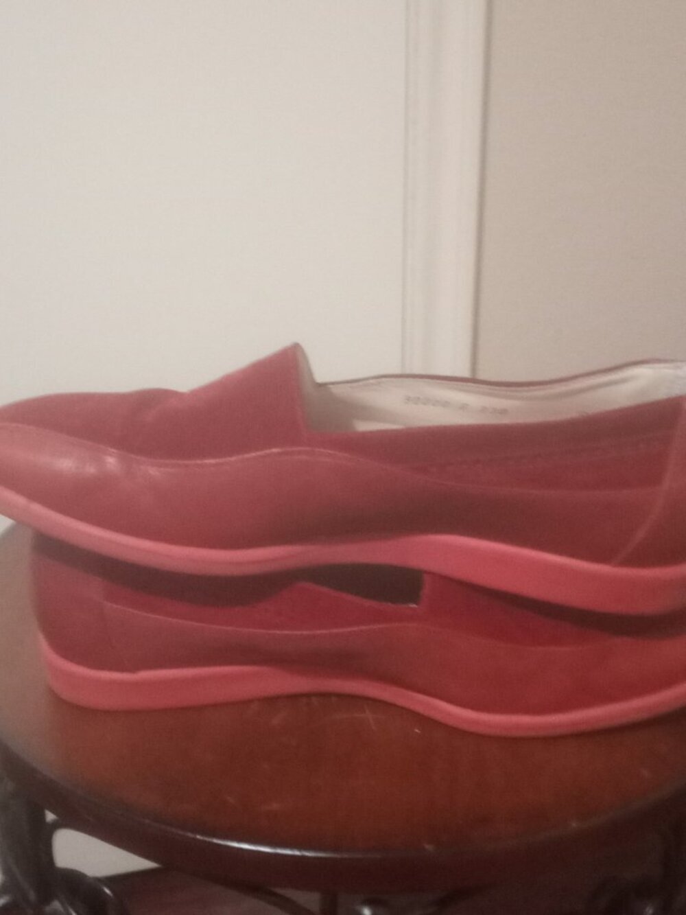 vtg 80s BALLY “Miles” burgundy Maroon Red suede and calf Slip-on Size 9M Siesta - Picture 12 of 12
